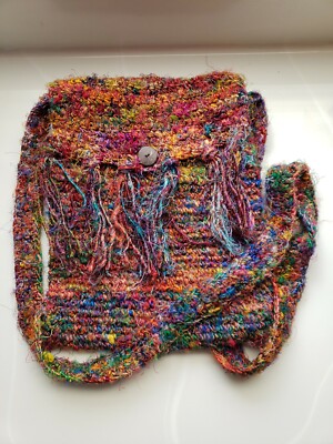 Gypsy Rose 100% Silk Boho Handbag Silk Purse Shoulder Bag