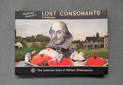 Graham Rawle's - Lost Consonnants - 31 Postkarten - komplettes Heft - Neu - 1993