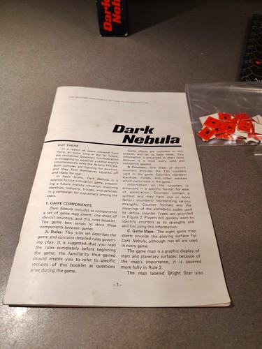 VINTAGE GDW DARK NEBULA SERIES 120 GAMES COMPLETE 1980 - Picture 9 of 12