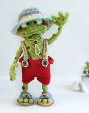 HÄKELANLEITUNG KOPIE Amigurumi Sommer Urlaub Frosch riesiges Muster viele Fotos 469
