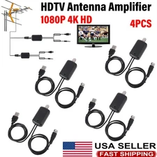 5700Miles Digital TV Antenna Indoor HDTV Amplified Signal Booster 4K HD 1080P 4X