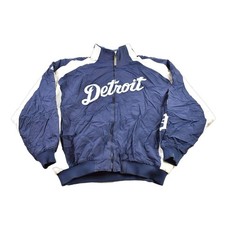 Vintage 1990s Detroit Tigers MLB Windbreaker Warm Up Jacket Men's 3XL