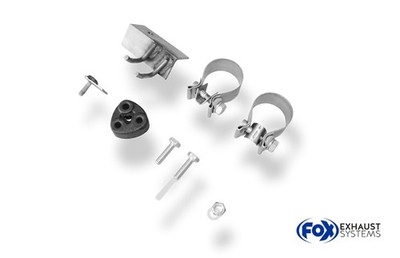 FOX Racinganlage ab Kat re li je 2x90mm uneingerollt für Honda Prelude 4 BB2 BB3