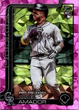 2025 Topps Update Pink Diamante Foil - Adael Amador RC #US94 