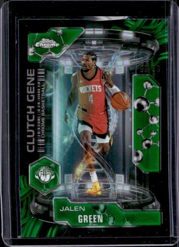 2025 Topps Chrome Jalen Green Refractors Green (RAW)