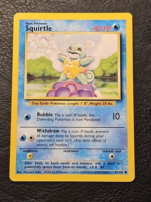Squirtle 063/102 Base Set Regular