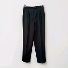 Harve Benard Sport Wool Pants Lined Adjustable Waist Black Size 12