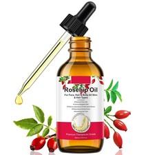 Rosehip Oil for Face, Rose Hip Oil Organic Rosehip Seed Oil 100 Pure Col