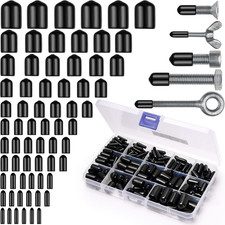 Gummi Endkappen f&uuml;r Schrauben Schutzkappen schwarz 250 St&uuml;ck 11 Gr&ouml;&szlig;en 2-10 mm