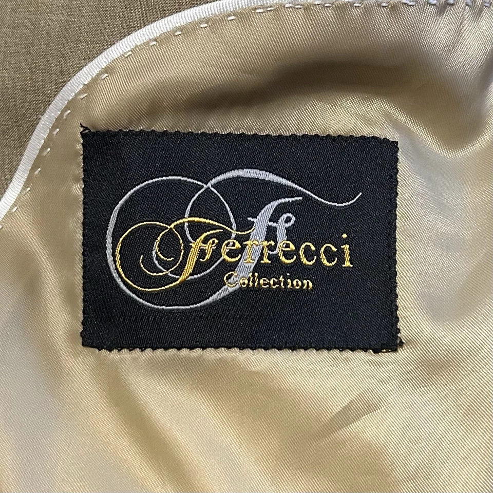 Jaqueta blazer Ferrecci Itália areia Super 150s terno esportivo casaco toda temporada 44 R - Imagem 3 de 4
