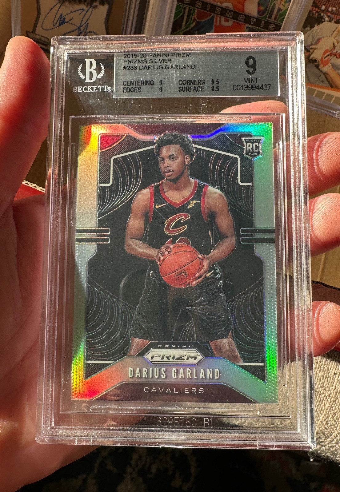 2019-20 Panini Prizm BGS 9 Darius Garland Silver Prizm RC Rookie Basketball Card
