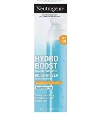 Neutrogena Hydro Boost Moisturizer SPF 50 Fragrance Free 1.7oz  NIB EXP 11/2026