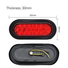 2x 6 Oval White 22 Led Trailer Truck Reverse Backup Tail Lights Clear Lens 12v 2x 6 Oval White 22 Led Trailer Truck Reverse Backup Tail Lights Clear Lens 12v