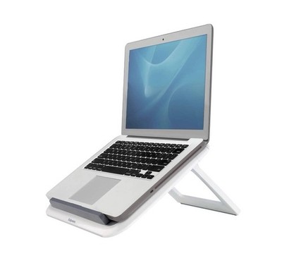 Fellowes I-Spire Laptopständer für Schreibtisch höhenverstellbar weiß/grau