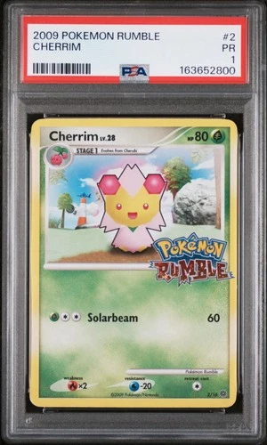 2009 POKEMON RUMBLE #2 CHERRIM PSA 1