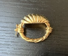 Vintage Gold-tone Scarf Clip/ Shall Clip/ Dress Clip/ Vintage Jewelry