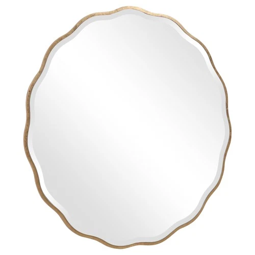 Uttermost 09611 Aneta 42" Diameter Circular Framed Bathroom - Gold - Picture 7 of 8