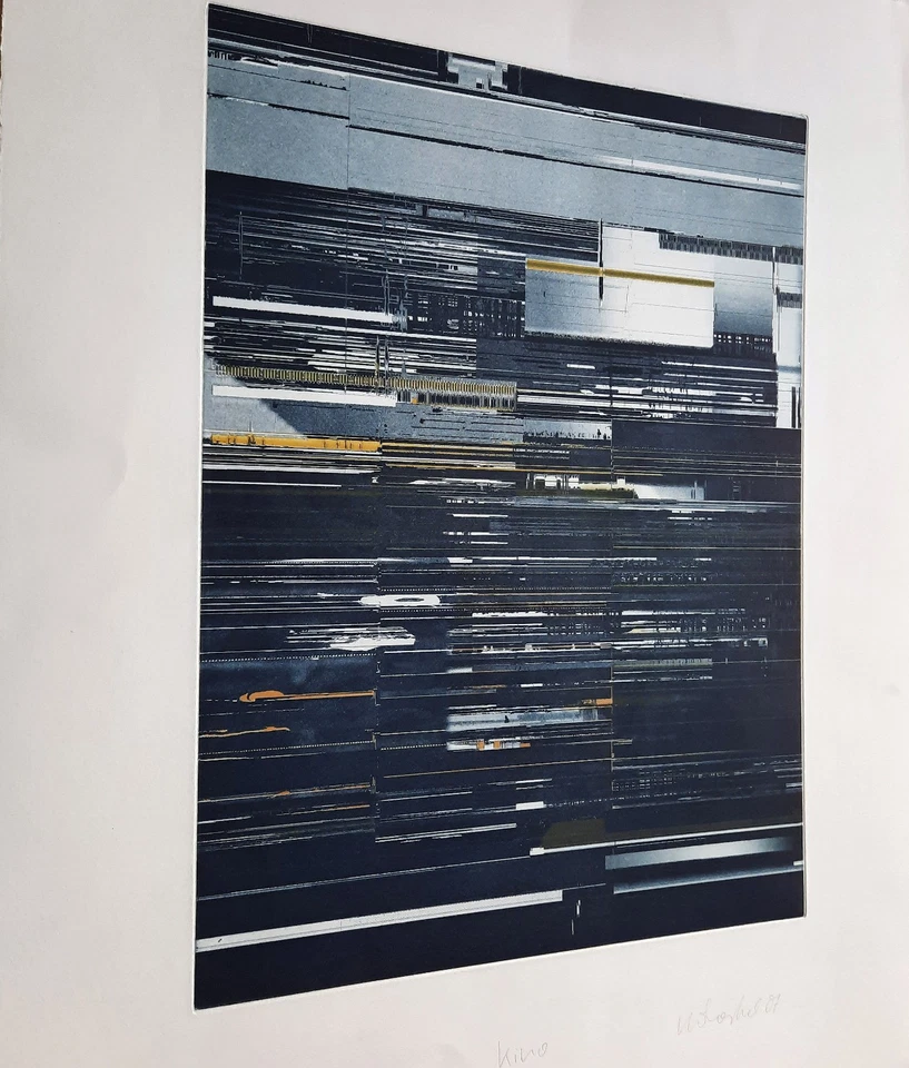 OLAF HOLZAPFEL - Kino. Handsignierte Heliogravüre, Griffelkunst Wahl 326 A1. - Bild 4 von 4