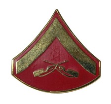 Lance Corporal Chevron Rango Motocicleta Sombrero Gorra Solapa Pin M-418