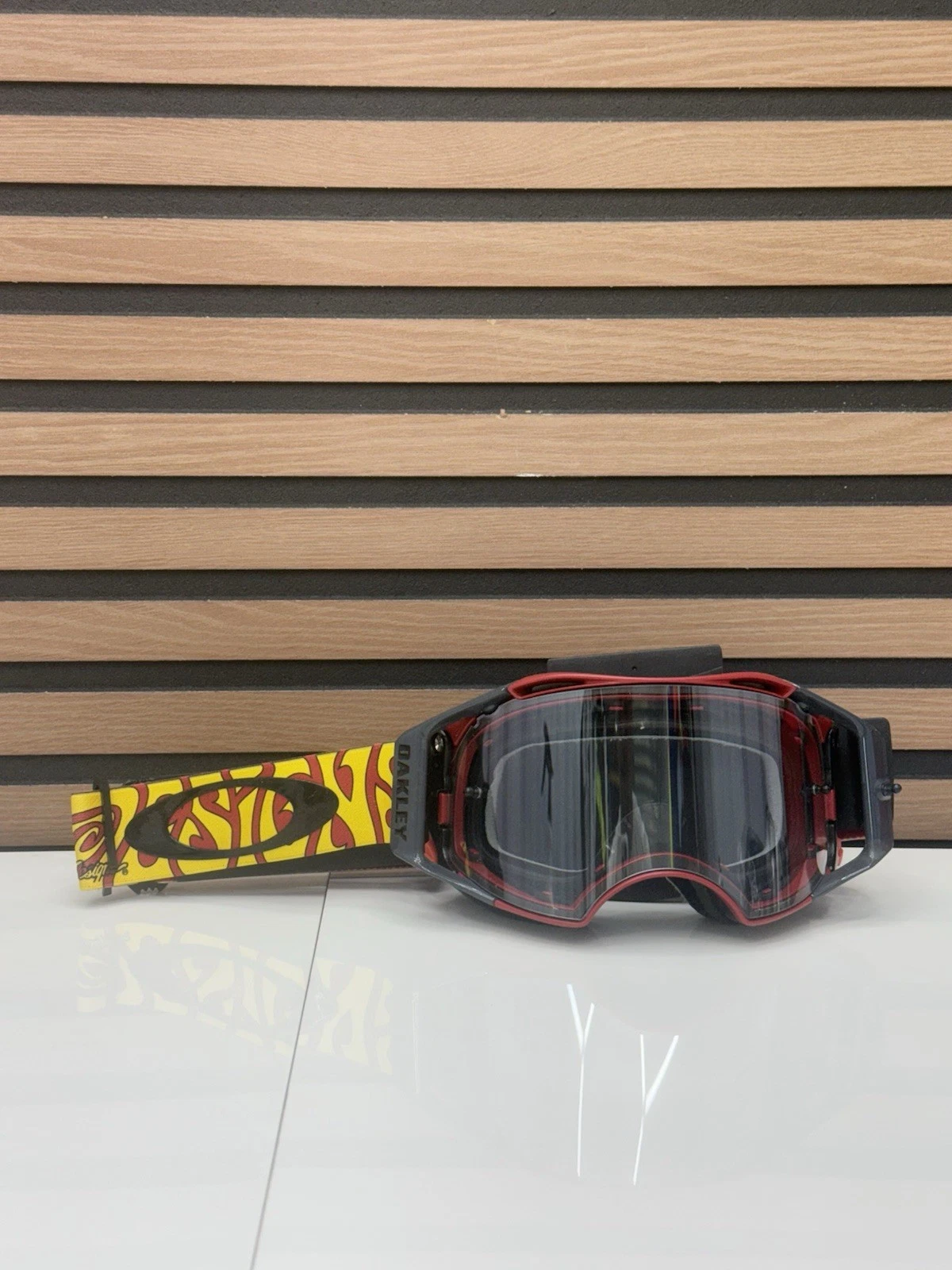 Like New - Oakley Airbrake MX TLD “ Trippy Red” - Red / Yellow - Clear Lens