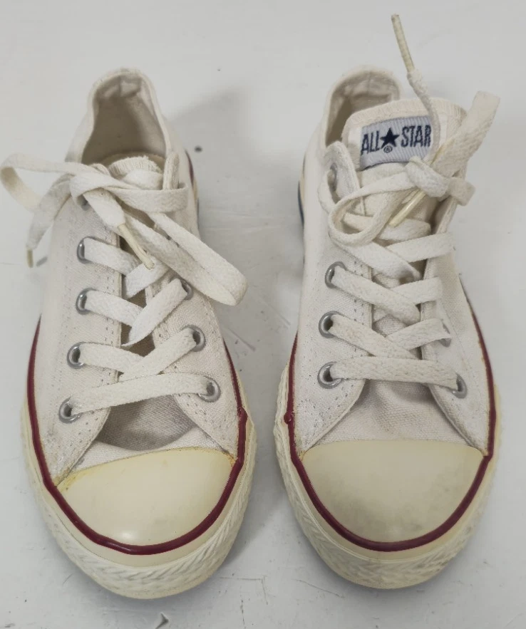 Zapatos Converse Chuck Taylor All Star Low Top Blanco Juvenil Talla 13 Foto 4 de 4