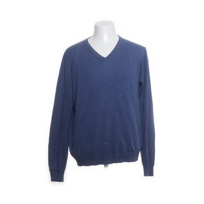 Alan Paine, Pullover, Größe: 52, Blau, Baumwolle/Kaschmir, Einfarbig #Ljs