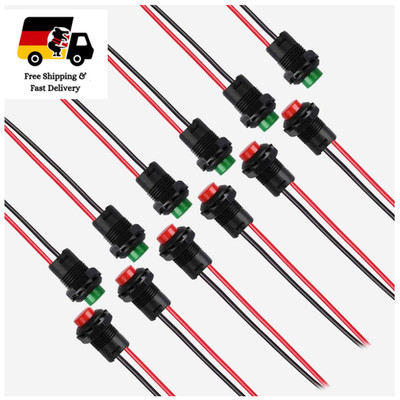 Drucktaster 12mm Latching Push Button Switch 12V PC Taster