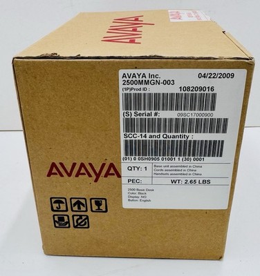 Lucent/Avaya 2500 YMGM-003 Black Corded Analog Phone NEW