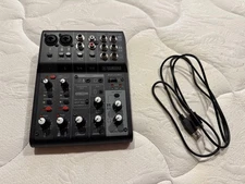YAMAHA AG06 AG06MK2 B Black 6-Channel Live Streaming Mixer USB Audio Interface