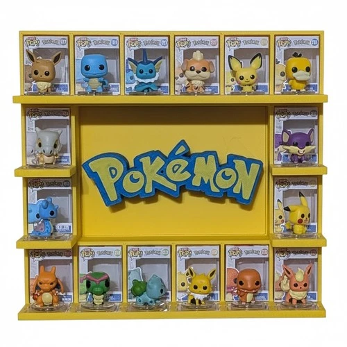Pokémon Bitty Pop Display (Holds 16) 3D Printed