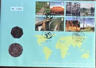 2005 Australian 'World Heritage 50c & 50p PNC'