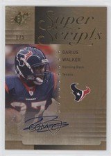 2009 SPx Super Scripts Gold 1/5 Darius Walker #S-DW Auto jj0