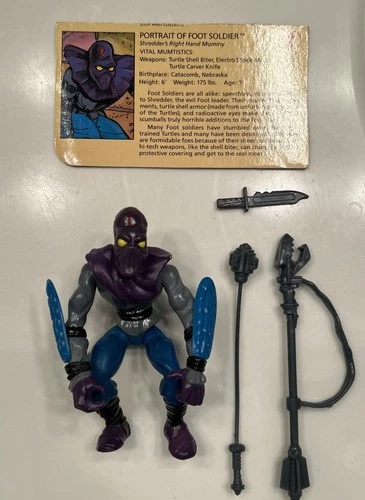 Foot Soldier 100% Complete Teenage Mutant Ninja Turtles TMNT Playmates 1988