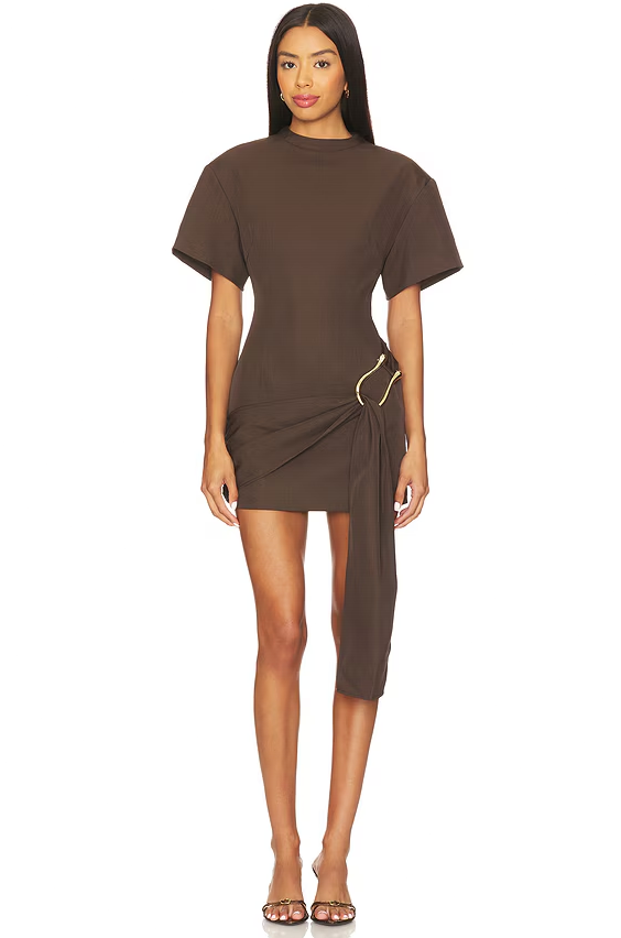 LIONESS x REVOLVE Martini Mini Dress - Chocolate NEW