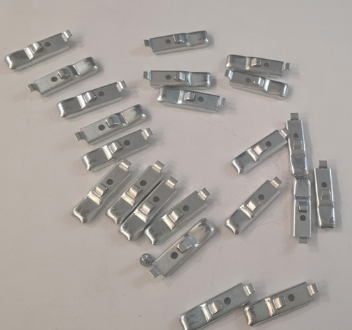 1 Lot 22pcs Republic Steel Shelf Clips Industrial Metal Shelving Safety Hook Tab