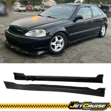 Fits 96-00 Honda Civic 2/3 Door CS Style Side Skirts Rocker Panel Unpainted PU