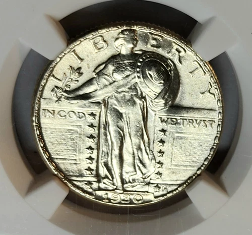 CHOICE 1930 STANDING LIBERTY SILVER QUARTER 25C NGC MS-62 High Grade Beauty !!!