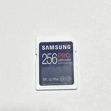 Samsung PRO Ultimate 256GB SDXC Full Size SD Card U3 MB-SY256S/AM