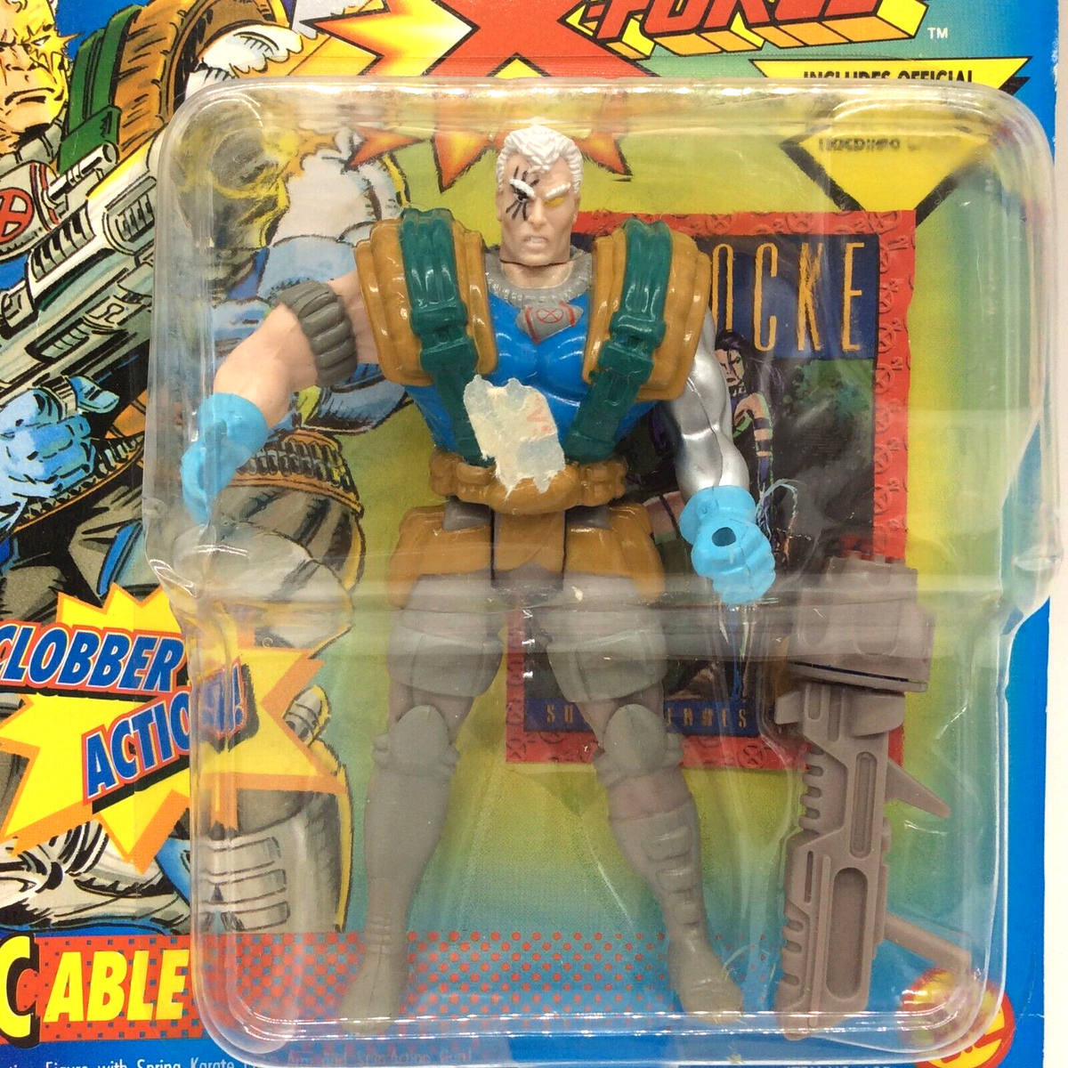 Toy Biz The Uncanny X Men X FORCE CABLE Action Figure With Trading