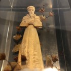 VINTAGE RELIGIOUS CARVED WOOD FIGURE IN LUCITE BLOCK PAPERWEIGHT — photo 8
