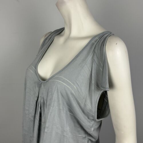 Mooks Size XS Top Blouse Grey Short Split Flutter Sleeve Round Neck Women NEW - Bild 3 von 13
