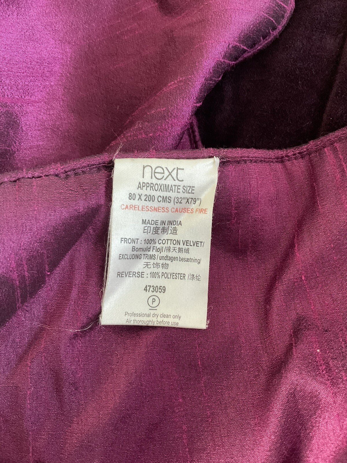 Next bed runner 80x200 plum burgundy silver sequins throw eBay