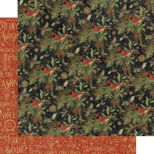 GRAPHIC 45 "WARM WISHES" 12X12 PAPER PACK CHRISTMAS HOLIDAYS SCRAPJACK'S PLACE - Picture 8 of 10