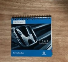 OEM HONDA 2007 CIVIC SEDAN OWNERS QUICK START GUIDE SUPPLEMENT