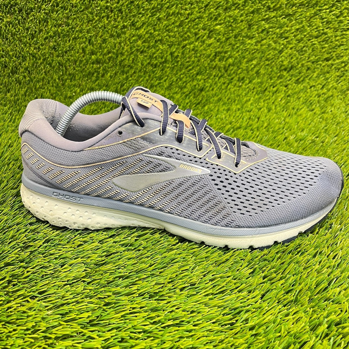 Brooks Ghost 12 Womens Size 12 Gray Purple Athletic Running Shoes