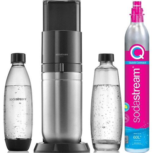 NEW Sodastream DUO Starter Pack Drink Sparkling Maker Soda Stream Quick Connect
