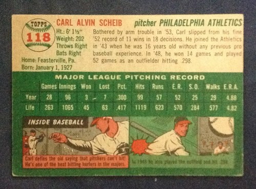 1954 Topps Pick a Card Complete your Set VERY GOOD - NM #4-120 - Picture 247 of 255