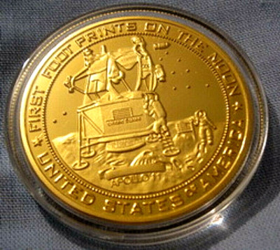 Apollo 11 Goldmünze Buzz Aldrin Lightyear Americana Sci-Fi Film Movie Genre Moon