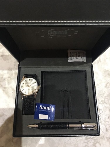 RELOJ HOMBRE CON BILLETERA BOLÍGRAFO SAMI en eBay