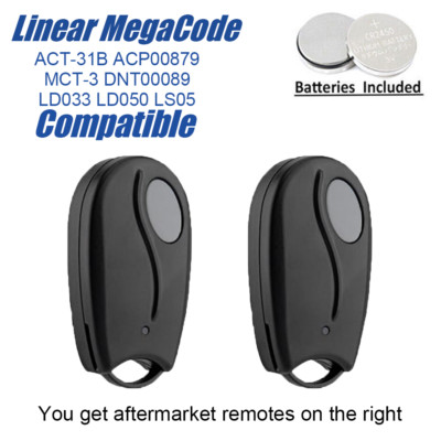 Garage Door Openers Keychain 318MHz MCT-3 DNT00089 ACT-31B For Linear MCT-1